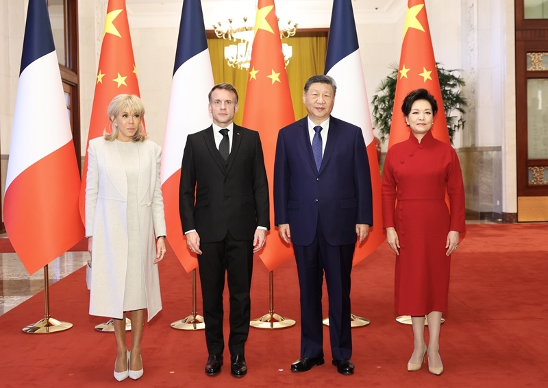 习近平同法国总统马克龙举行会谈
